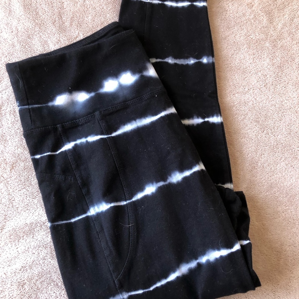 Black & White Leggings Tie dyed